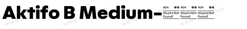 Aktifo B Medium字体转换